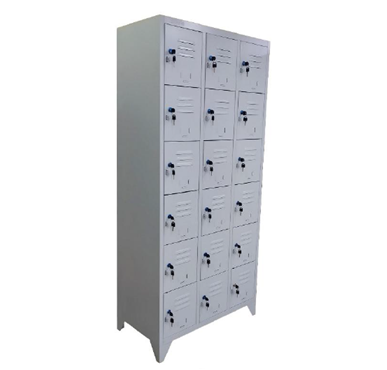 Locker Para Ropa Doblada 18 Puertas Metálico - Steelfile