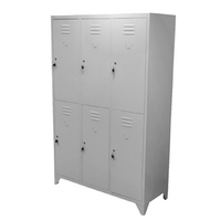 Locker Para Ropa Colgada 6 Puertas Metálico - Steelfile