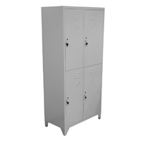 Locker Para Ropa Colgada de 4 Puertas Metálico - Steelfile