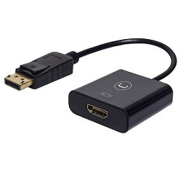 Adaptador DP a HDMI VGA DVI Displayport a HDMI 4K Adaptador 3 en 1 Puerto  de pantalla a HDMI VGA DVI Convertidor macho a hembra chapado en oro (negro